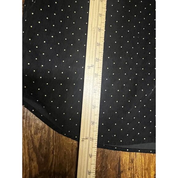 Stussy Shirt Mens Medium Black Polka Dot Corduroy Button Up Long Sleeve Casual - Picture 14 of 14